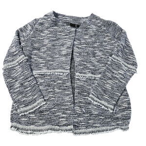 Rafaella Womens Open Sweater Multicolor Size Large Polyester Blend Long Sleeve